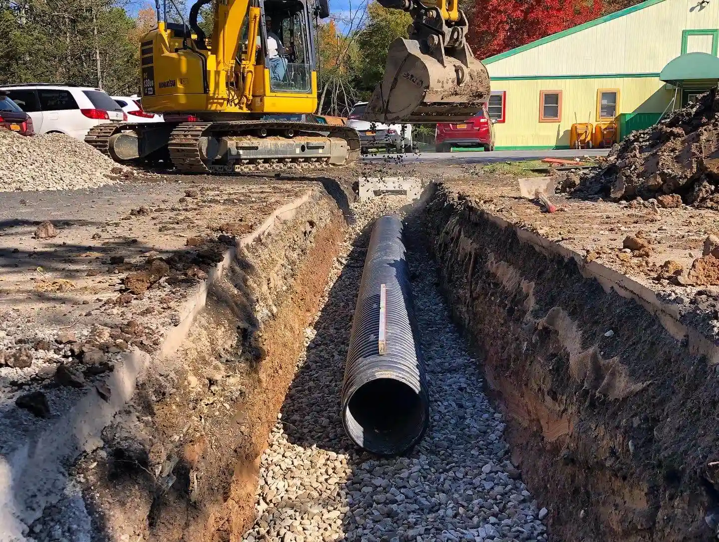 Water Main Installation Wallkill 2 Water main install Hudson Valley